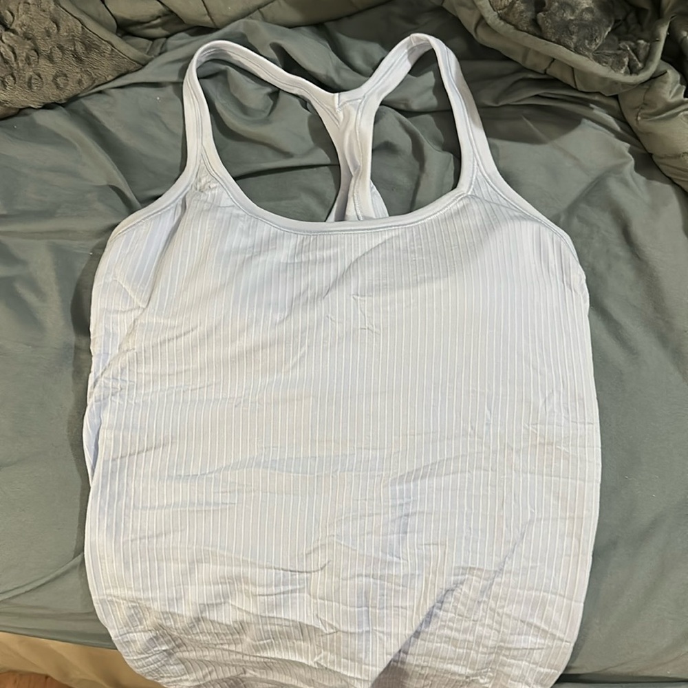 light blue/purple lulu tank